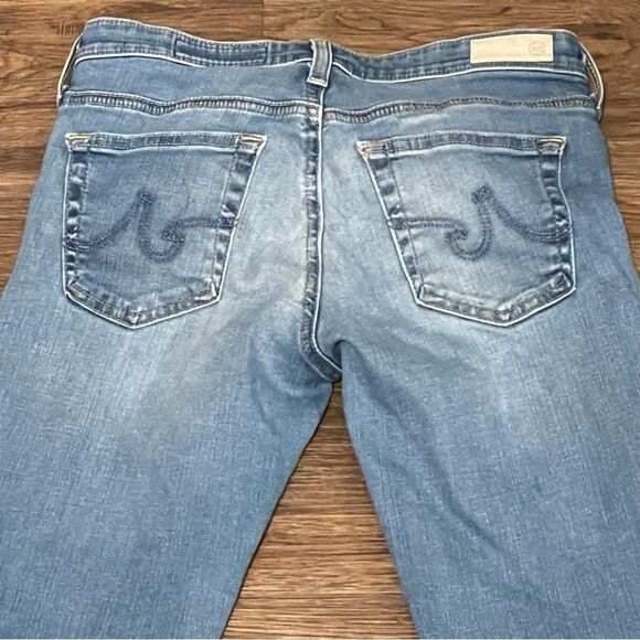 AG-ED Adriano Goldschmied Distressed Torn Lightwash Legging Ankle Jeans Size 27R - Picture 13 of 14